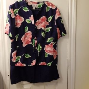 COPY - Adrianna Papell/summer Silk Suit/14 CLOSEO…